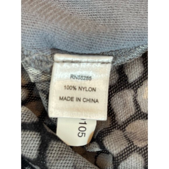 Express Womens Snake Print Mesh Ruffle Tank Top Scoop Neck Gray Black Size XS - Picture 6 of 7